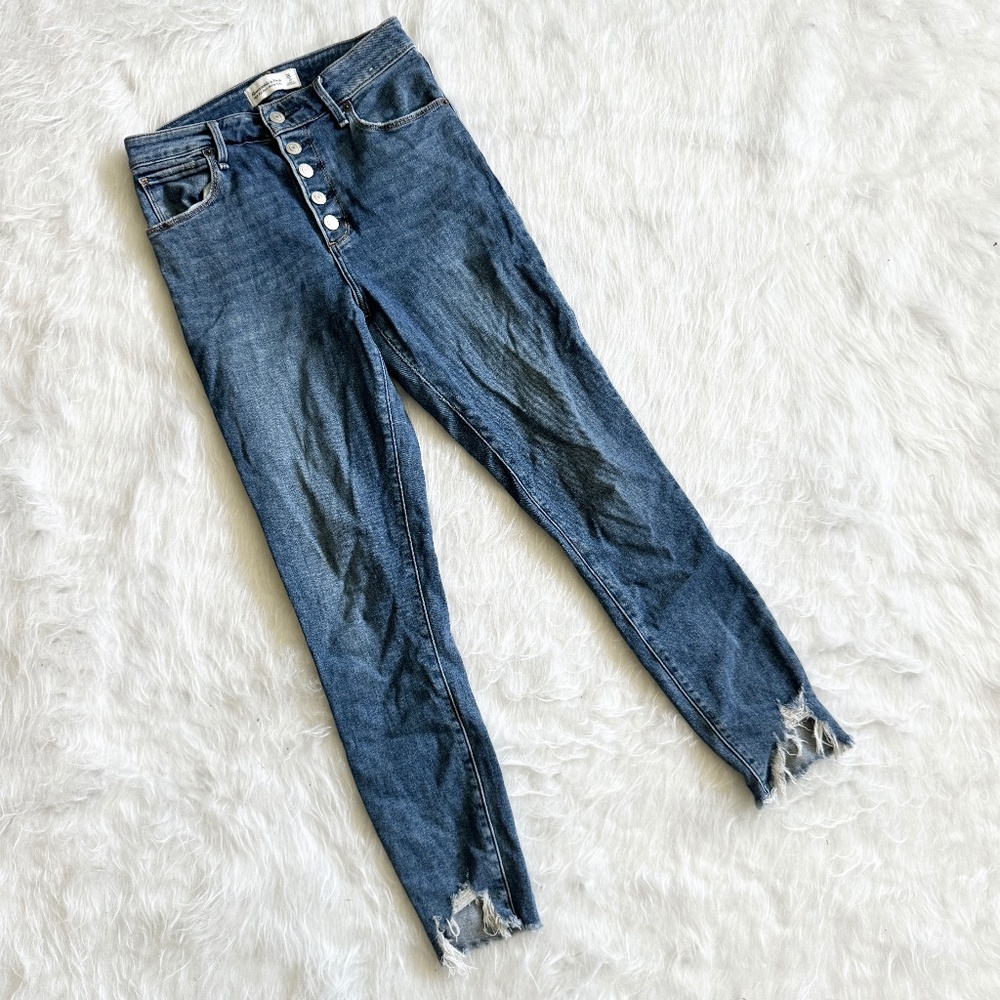 A + F High Rise Super Skinny Ankle Jean
